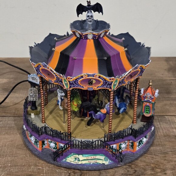 Lemax RETIRED Spooky Town SCARE-OUSEL!! - Picture 5 of 14